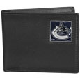 Vancouver Canucks® Leather Bi-fold Wallet Packaged in Gift Box